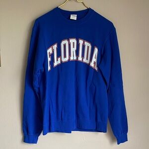 Port and Company Royal Blue Florida Crewneck Sweater